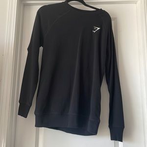 Black Gymshark Crewneck Sweatshirt